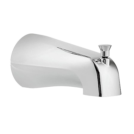 Thrifco Plumbing Tub Spout with Diverter 1/2 Inch FIP Nose Connect Chrome Plated 4400406